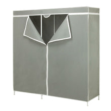 Load image into Gallery viewer, 60-inch Grey Portable Closet Clothes Organizer Wardrobe
