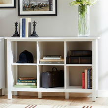 Load image into Gallery viewer, Adjustable Shelf 6-Cube Bookcase Storage Unit Sideboard in White
